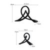Resin Geometry Twist Knot Decorative Ornaments Black Twist Winding Sculpture Decorative Figurines Home Decoration Accessories