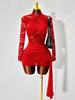 Spring and Autumn New Ladies Sexy Spice Girls Solid Color Neck Strap Lace Perspective Long Sleeve Hip Wrap Dress