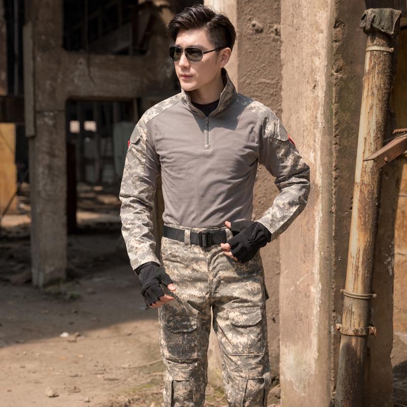 Tactical Frog Python Pattern CP Camouflage Outdoor Suit - Slim Fit, Wear-Resistant Training Set