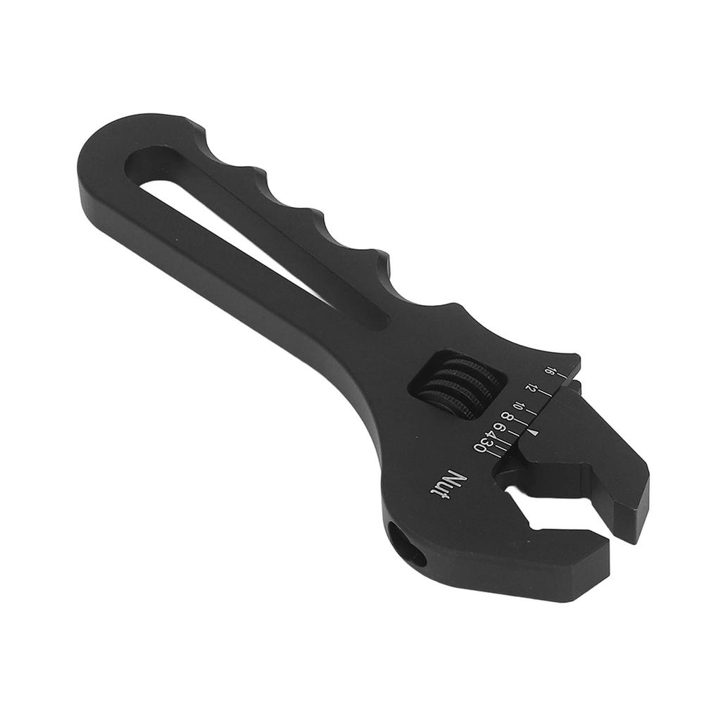 Fitting Wrench AN3?AN16 Adjustable Aluminum Lightweight Spanner Tool for Hose Adapter End Black