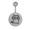 Cartoon Salary Cat Keychains With Sound Cat Keyring Creative Voice Button Keychains  Bag Pendant