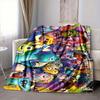 1Pc Monsters Inc Characters Collage Flannel Blanket, Soft And Comfortable, Casual Warm, Camping Travel, Christmas, Halloween Xmas Gift S1668