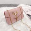 Stylish and elegant, easy to fit, shoulder women's bag, bag, deer head fringed decorative chain, magnetic buckle crossbody