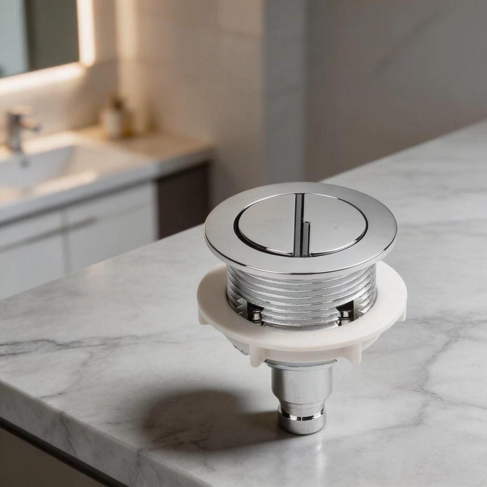 Chrome Plating Toilet Push Button Water-Saving Water Tank Push Button Bathroom Fittings