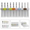 10PCS Carbide PCB Drill Bit Kit For Precision Metal & Circuit Board Work Power Tool Accessories