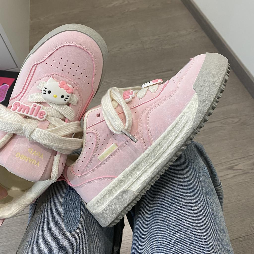 New platform bread shoes women's 2025 new spring niche sports and leisure board shoes women's shoes versatile