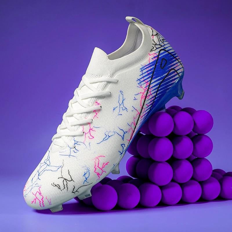 New Men'S Football Boots Non-Slip Soccer Shoes Training Sneakers Fg Top Quality Cleats  Drop Shipping Unisex Adult