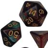 7 stycken färgglada polyedriska tärningar samling brädspelsrekvisita leksaker presenter Hållbar slät yta för