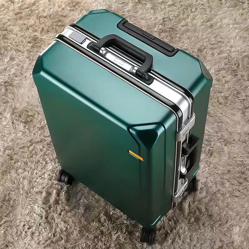 2025 Universal Wheel Aluminum Suitcase with Combination Lock