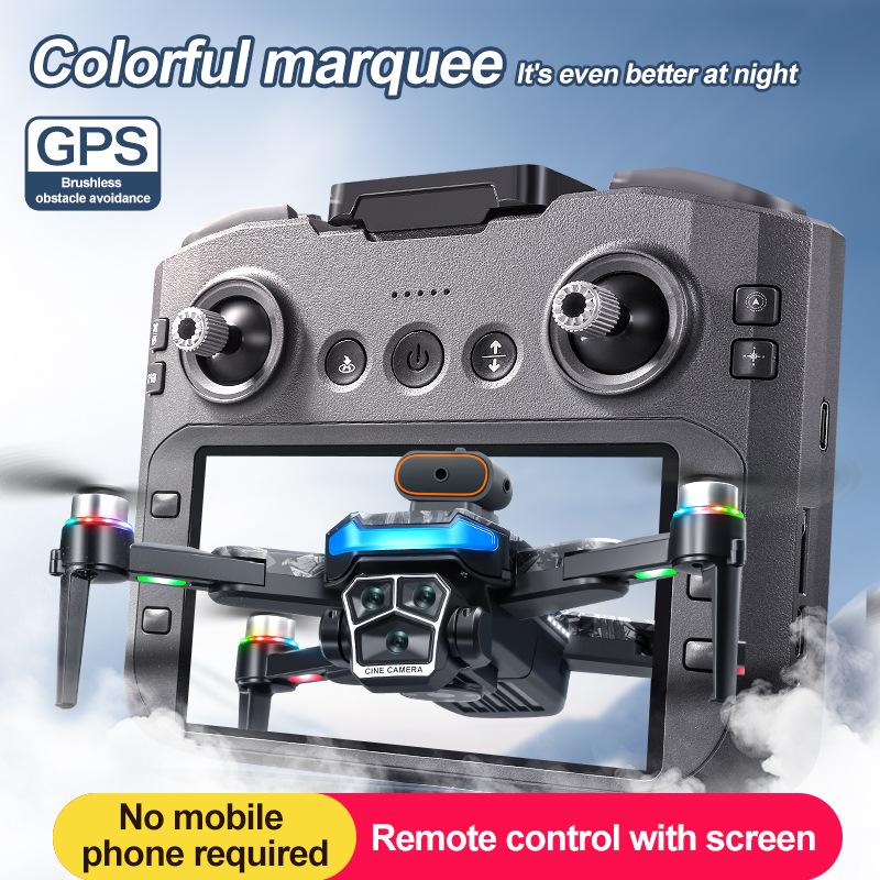 Cross-border A14 Drone: 4.5-Inch Brushless, Screen Controlled, Obstacle Avoidance, Optical Flow, HD Aerial Photography, Remote Controlled.