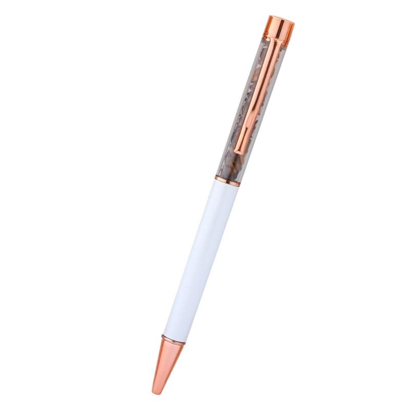 Smooth Writing Gemstones Oil Pen for Office School Students Writing Gift 0.5mm Medium Point Metal Ball Pen Ballpoint Pen