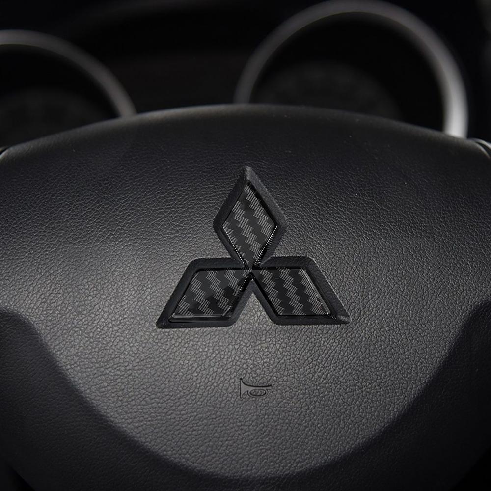Adesivo Emblema Volante Auto in ABS Accessori Badge Per Mitsubishi Space Star Eclipse Cross ASX Xl Lancer 9 Galant Ralliart