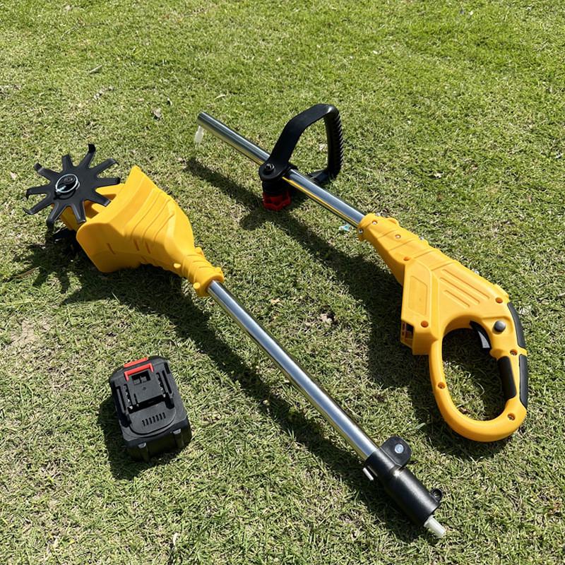 Cordless Electric Soil Loosening Machine Small Portable Agricultural Rotary Tiller Garden Folding Telescopic Loose Soil Wheel