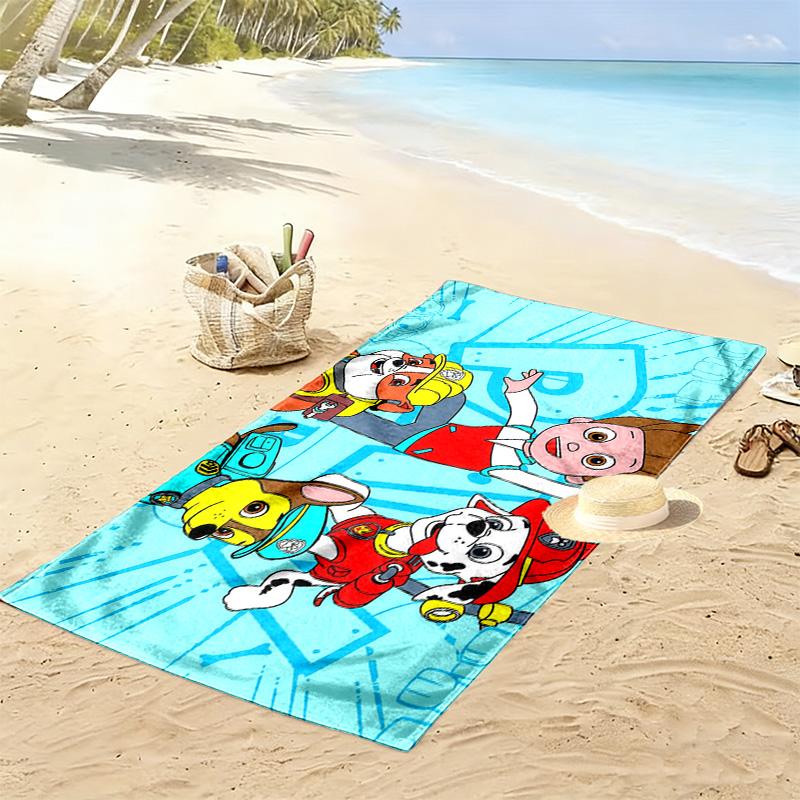 PAW Patrol2 Print Beach Towel, Large Soft Quick Dry Towel for Beach Camping Swimming