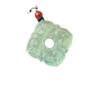 Exquisite Hetian Jade Four Seasons Green Pendant: Peace and Auspiciousness In Stock