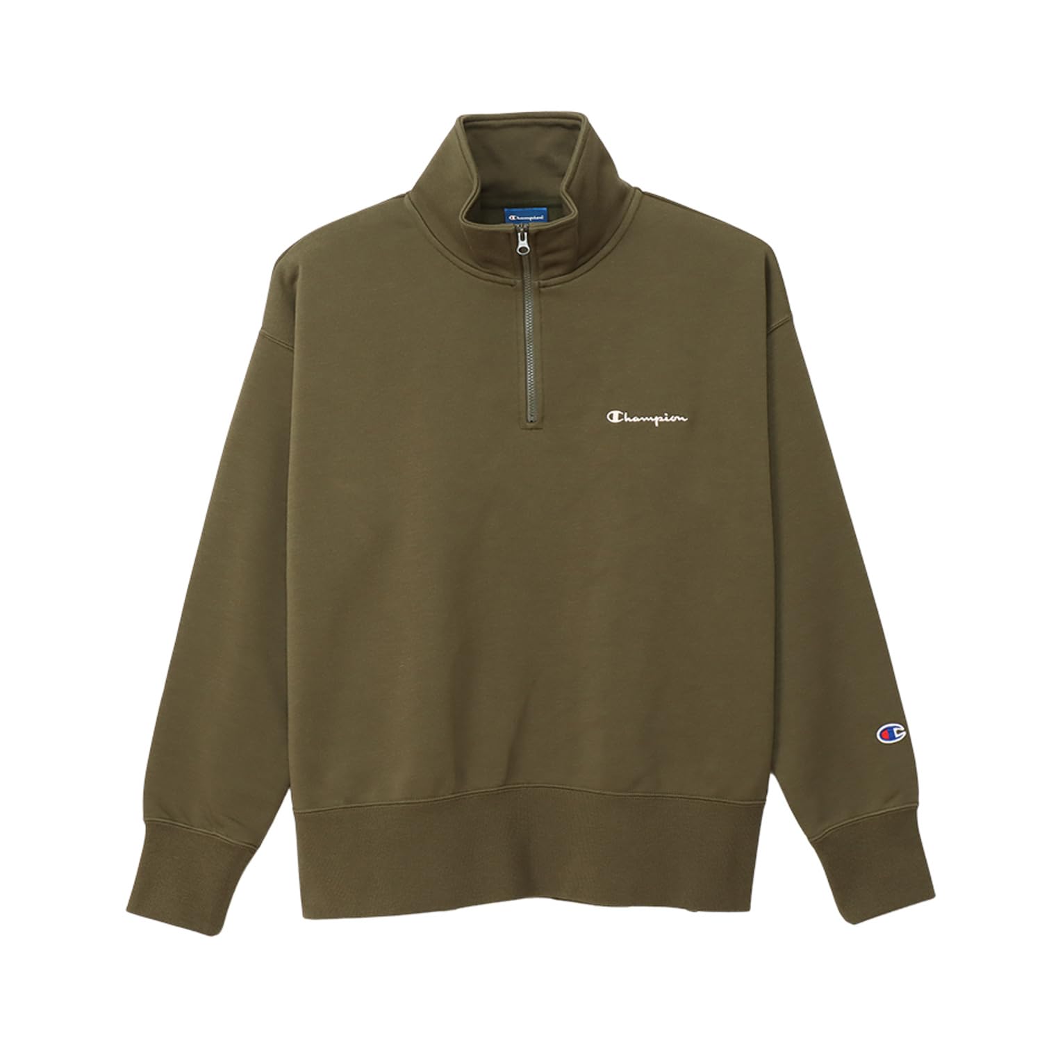 

Champion Футболка с длинным рукавом Relax Fit Script Terry Размер L Женская Techweave® Футболка, Эластичная, Быстросохнущая, Логотип, Толстовка на молнии до середины, Оливковая, (CW-AS004) оливковый