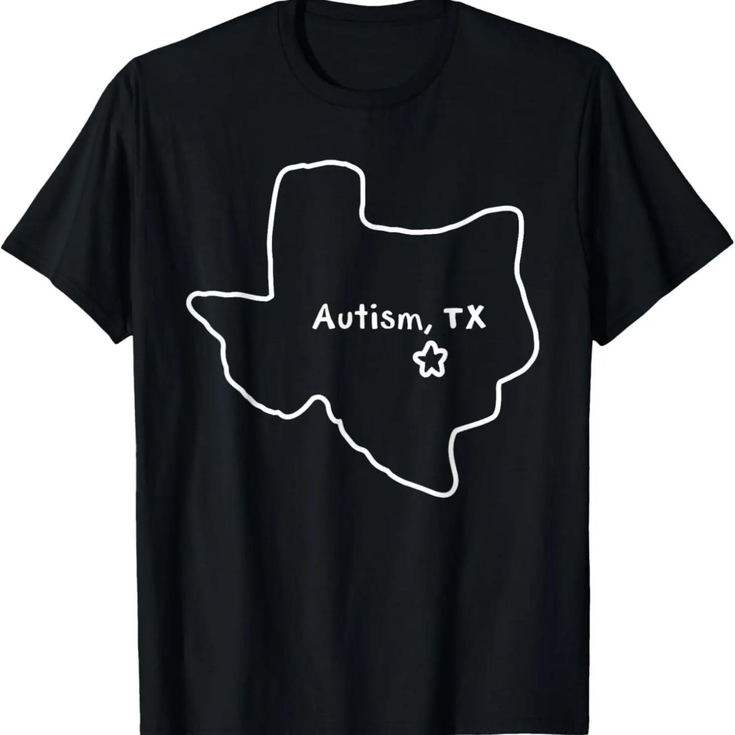 Autism Texas Shirt Funny Autism shirt Funny Autistic Texan T-Shirt S