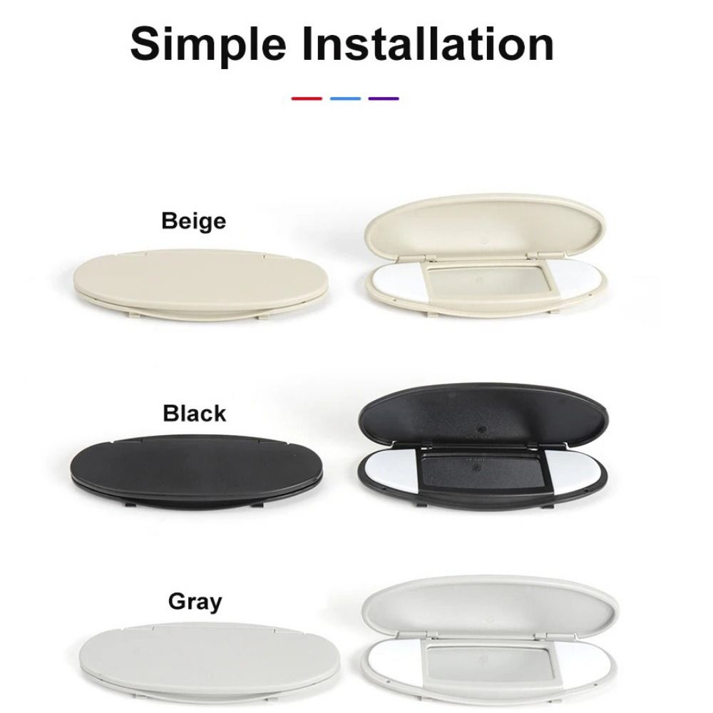 ABS Car Sun Visor Lamp Slice Vanity Mirror Cover for MINI Cooper S One D JCW R55 R56 R57 R59 R60