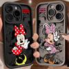 Pink Minnie Mouse Phone Case For iPhone 17E 11 12 13 14 15 16 17 Pro Max Fundas 17 Air Plus 16e Mini Silicone Back Cover