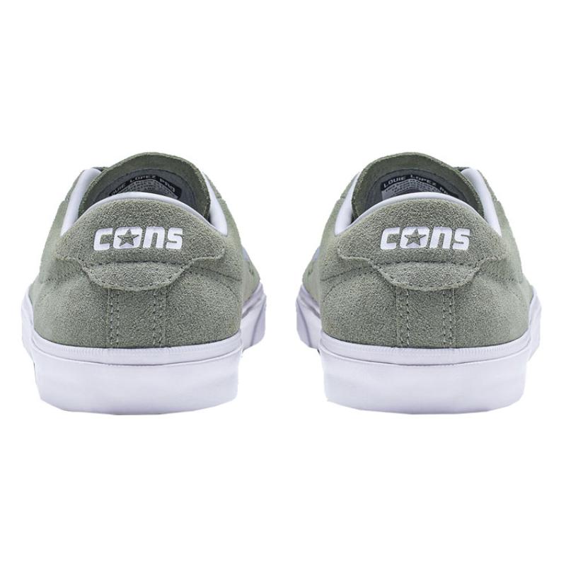Converse Louie Lopez Pro Low Top Anti-Slip Shock Absorption Low-Top Board Shoes Unisex Green and White