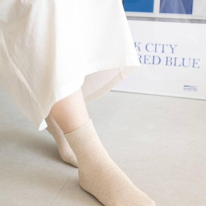 SNOOZY Baumwolle Mittelhohe Socken - Haferflocke