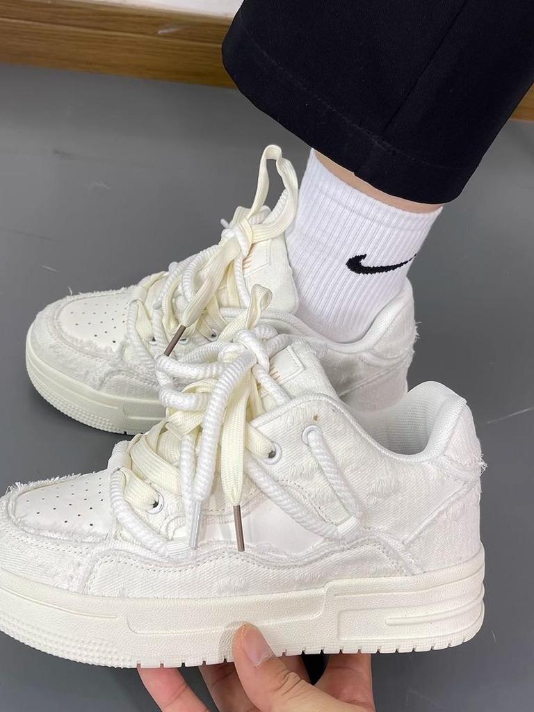 Men's 2025 Casual Sneakers: Summer Campus White Shoes, Couple Style, Thick Sole German Trainers