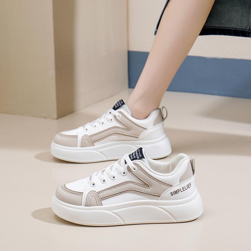 fashion Spring Autumn Women Sneakers Height Increasing Casual Shoes Fashion Concise Skateboarding Shoes Comfortable Casual Sneakers