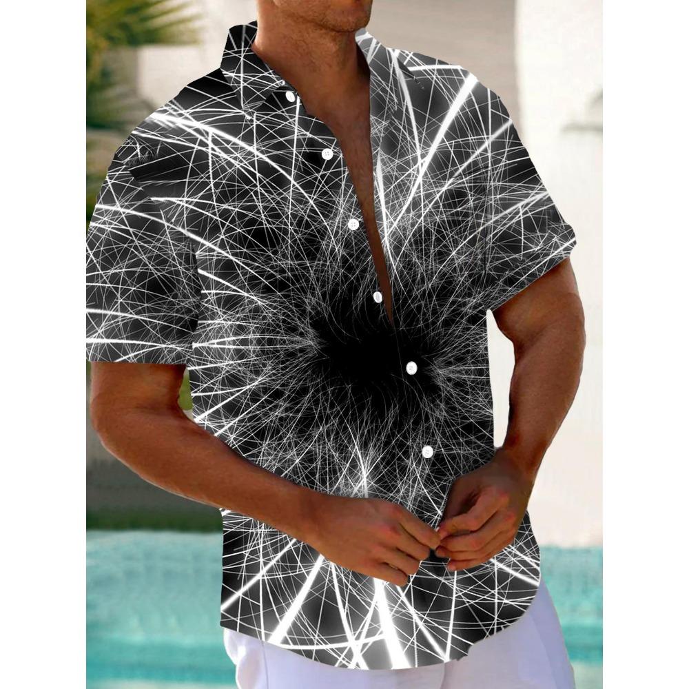 

Летняя гавайская рубашка весна/лето мода мужская рубашка для отдыха на улице прогулки турист пляж принт полностью открытая рубашка с коротким рукавом на пуговицах XL