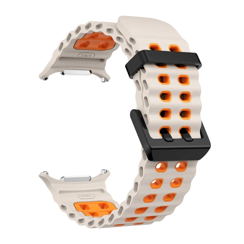 Cinturino Morbido in Silicone per Samsung Galaxy Watch 8 Ultra 2025 47mm Braccialetto Originale per Galaxy Watch 8-7 Ultra 47mm Cinturino Oceanico