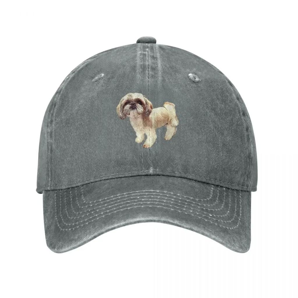 Shih Tzu Perro Cachorro Lindo Regalo Gorra de Béisbol Montañismo lujo Gorra Mujer Streetwear Sombrero Unisex Béisbol Unisex Mujer