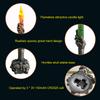 LEDs Dancing Flickering Flameless Candlelight Ambient Lamp with Skull Ghost Pattern Spooky Night