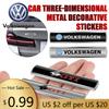 For VOLKSWAGEN VW 3D Metal Car Trunk Body Sticker Auto Emblem Exterior Decals Accessories for Volkswagen Vw Polo Touran Golf Git