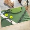 Tennis Court Printed Door Mat for House Entrance Bedroom Bathroom Anti-slip Floor Mat Sports Style Polyester Carpets Home Decor