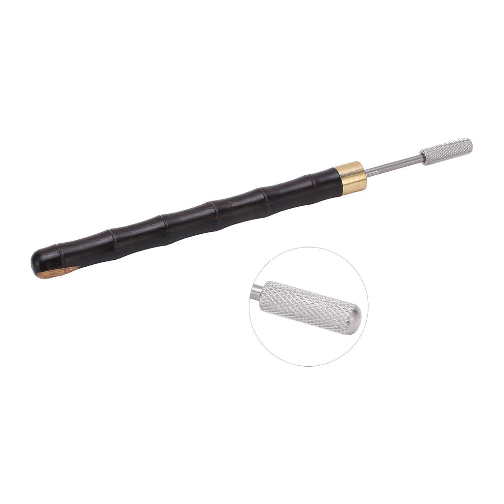Leather Edge Dye Pen Glossy Rolling Bamboo Shape Leather Dye Pen with Sandalwood Handle Edge Dye Pen for Leather DIY Craft