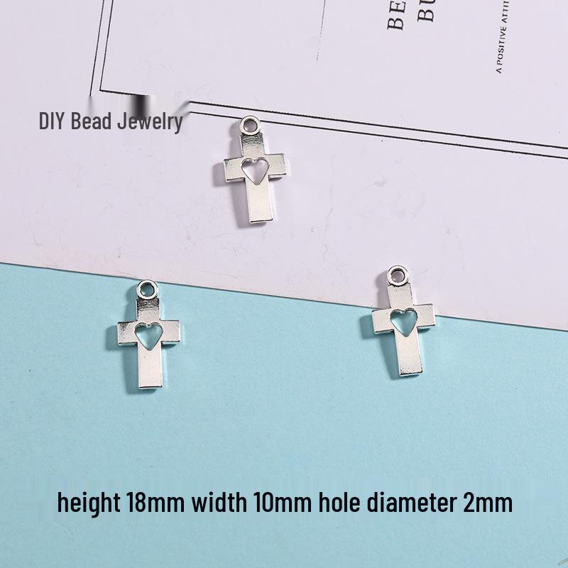 Love Heart Pendant Charm Alloy Jewelry for DIY Bracelets & Necklaces