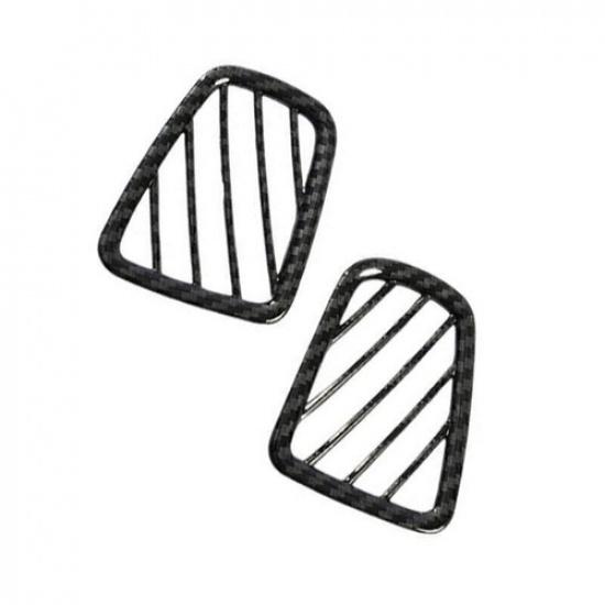 For Kia Sportage 2017-2022 Carbon Fiber Dash L&R AC Air Outlet Vent Trim 2PCS