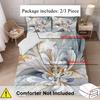 3D Psychedelic Floral Duvet Cover Set Abstract Flower Print Bedding For Bedroom Decor Soft Comfortable Quilt Covers Pillow Cose