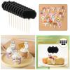 Mini Chalkboard and Assorted Party Cake Toppers Set Reusable Blackboard Picks for Wedding Birthday Halloween  Party Supplies