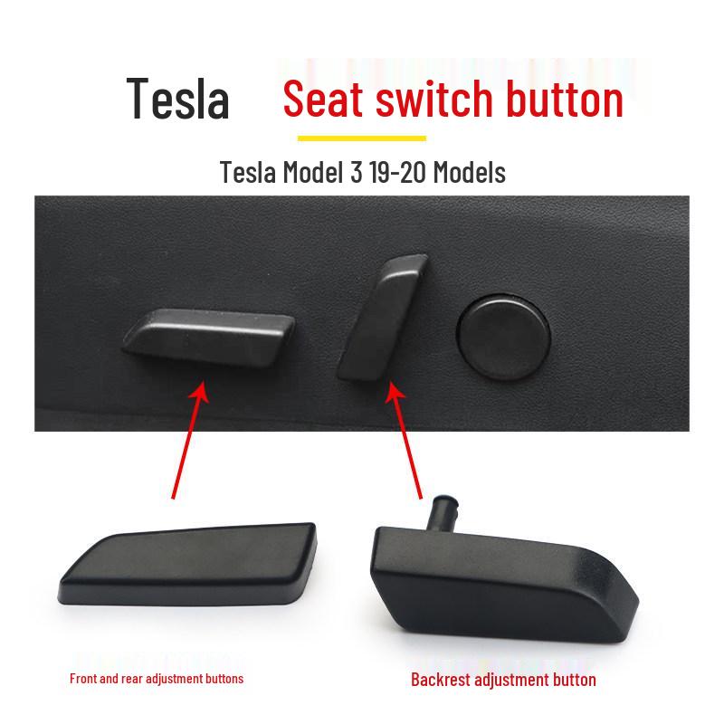 Tesla Model 3 & Y Seat Adjuster Buttons: Electric Backrest Switch for Driver & Passenger