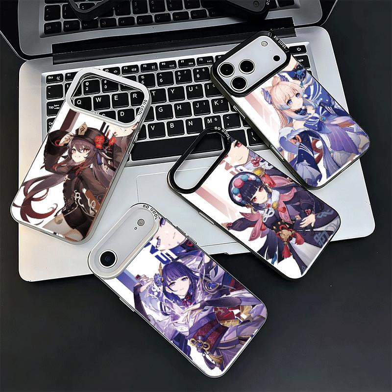 Genshin Impact Desgin Shockproof Phone Case for iPhone 17 Air 16 16E 15 Pro Max 14 Plus 13 Mini 12 Back Cover Anti Fall Fundas
