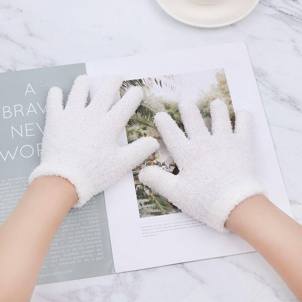 Years Old Boys Girls Baby Soft Warm Lovely Full Fingers Coral Plush Mittens Candy Color Kids Gloves