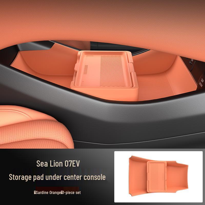 

Hiace 07EV Dustproof Silicone Storage Box: Fits 25 Models, Perfect for Center Console Organization. 352.5*238.5*71.5mm