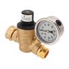 RV Water Pressure Regulator Valve Adjustable Water Pressure Reducer with Gauge for Camper Trailer RV Plumbing System
