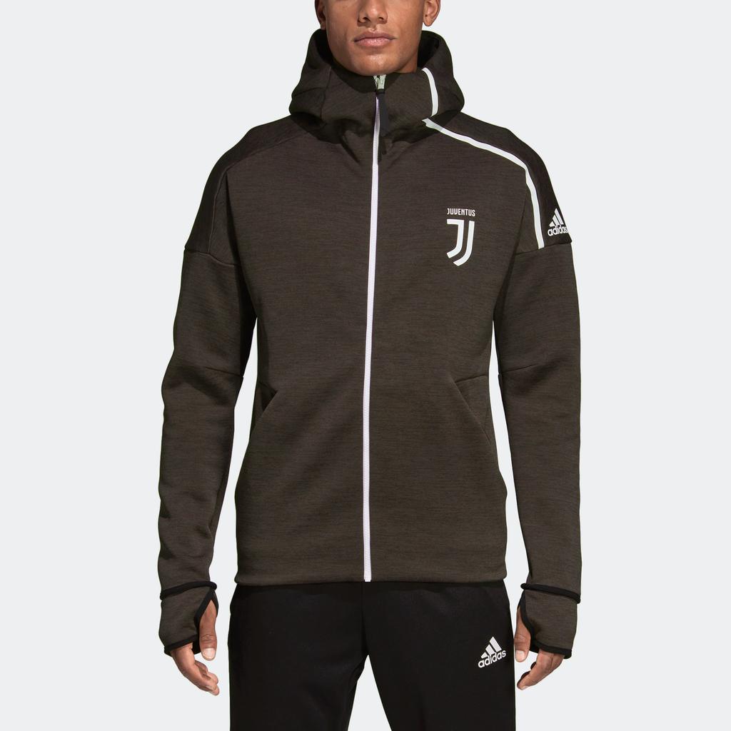 Adidas Juventus Z.N.E. Hoodie Men Jacket Charcoal-Black DS8856