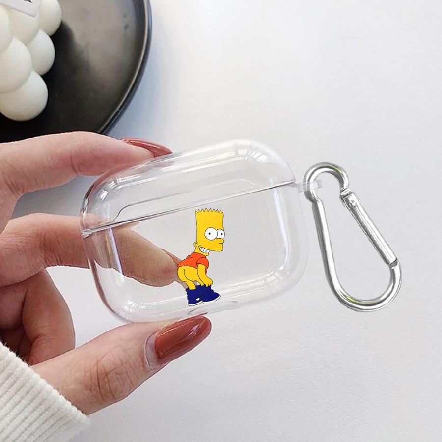 Funny The Simpsons Clear Earphone Cases Cover Case For Airpods 4 Pro2 1 Pro3 3 2 Pro