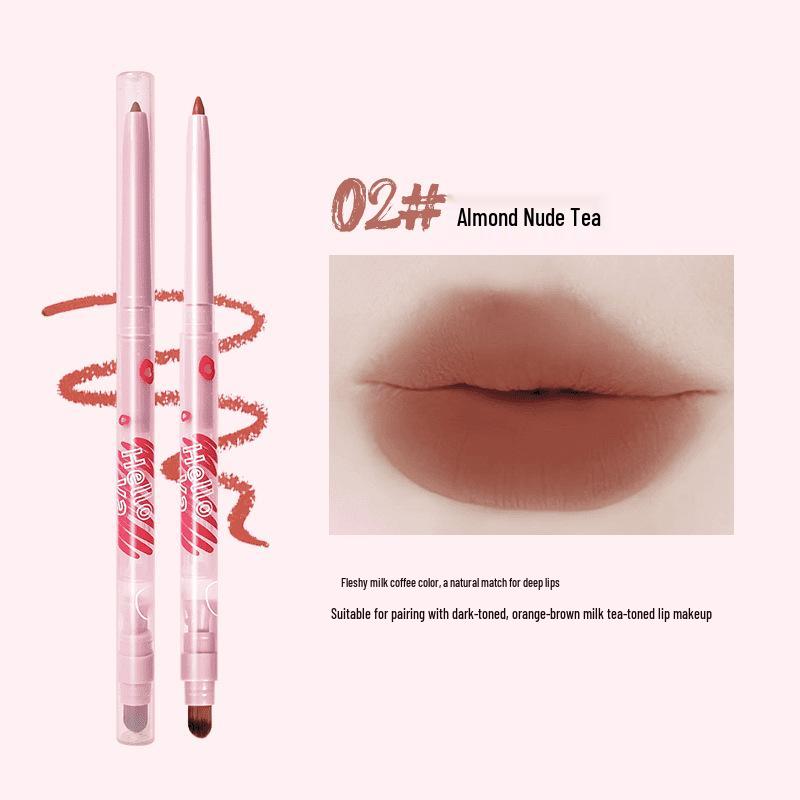 

Hello Ya Mist-Finish Double-Ended Lip Liner & Shadow Pen: Long-Lasting, Pigmented, Matte, Multi-Use, Beginner-Friendly (Shade 1021) 330mg