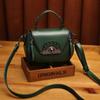 Retro Handbag for Women Korean Version  New Summer Oily Wax Leather Small Square Bag Fashionable and One Shoulder Crossbody