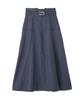 [Jill by Jill Stuart] Denim-Like Stitch Series 2 Flared Skirt