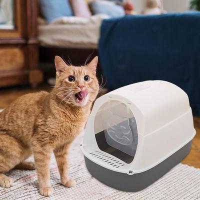 Hooded Cat Pet Enclosed Sturdy Kitten Litter Tray Small Accessories
