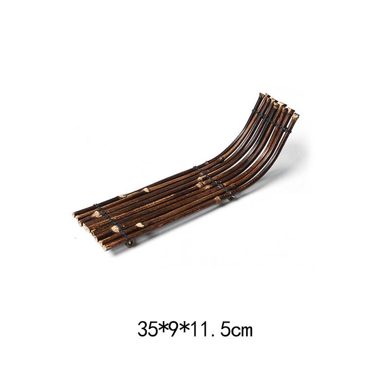 Vintage Bambus Sushi Schale Bambuszaun Platte Japanischer Koreanischer Stil Sashimi Küche Sushi Boote Kreative Präsentation Servierplatte